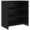 vidaXL Dressoir Zwart 70 x 41 x 75 cm Bewerkt hout