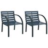 vidaXL Tuinstoelen 2 st hout grijs