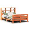 vidaXL Bedframe zonder matras massief grenenhout wasbruin 135x190 cm