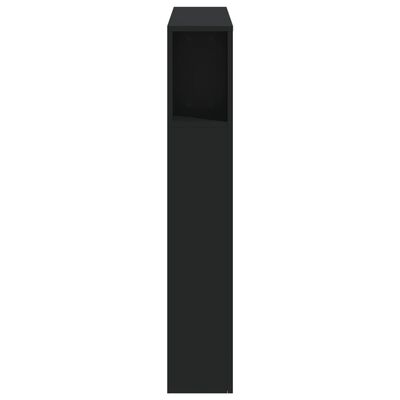 vidaXL Hoofdeinde met LED 100x18,5x103,5 cm bewerkt hout zwart