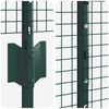 vidaXL Hek met Paal Groen 1,4 x 10 m Staal en PVC