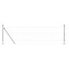 vidaXL Gelast Draadhek met Betonnen Basis 10 x 0,4 m (B x H)