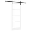 vidaXL Schuifdeur ORKDAL 83 x 211 cm Massief grenenhout en glas