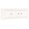vidaXL Schoenenkast 110x38x45,5 cm massief grenenhout wit