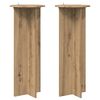 vidaXL Plantenstandaard 2 st Artisanaal eiken &Oslash;40 x 100 cm