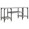 vidaXL Tv-meubel 102x35x45,5 cm bewerkt hout grijs sonoma eikenkleurig