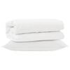 vidaXL Dekbed Set met kussen 2 st Wit Microfibre