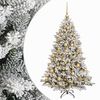 vidaXL Kunstkerstboom met kerstbal 150 cm 150 LED's Warmwit