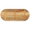 vidaXL Tafelblad ovaal 140x50x3,8 cm massief ruw mangohout