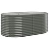 vidaXL Plantenbak 175x100x68 cm gegalvaniseerd staal grijs