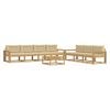 vidaXL Buiten bankenset 7 st Wit en Beige