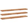 vidaXL Wandschappen 3 st zwevend olieafwerking 160x20x4 cm acaciahout