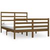 vidaXL Bedframe massief grenenhout honingbruin 140x190 cm