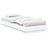 vidaXL Bed Frame met LED Wit 80 x 200 cm Bewerkt hout