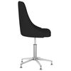 vidaXL Kantoorstoel draaibaar stof zwart