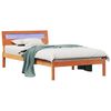 vidaXL Bedframe Wasbruin 100 x 200 cm Massief grenenhout