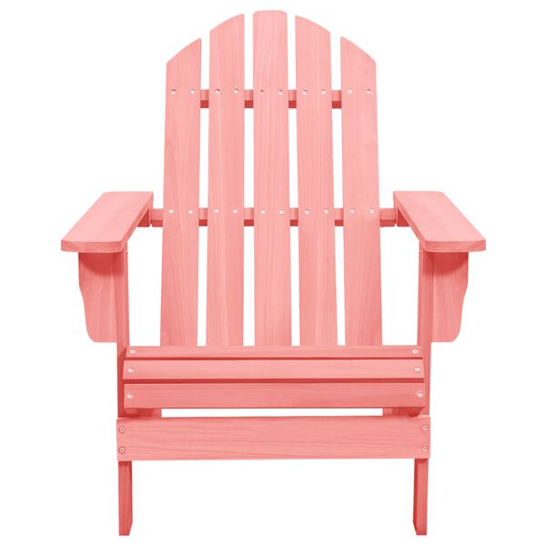 vidaXL Tuinstoel Adirondack massief vurenhout roze
