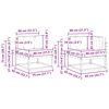vidaXL Buiten bankenset met kussen 6 pcs Natuurlijk en Cr&egrave;me