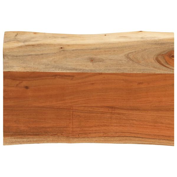 vidaXL Tafelblad rechthoekig natuurlijke rand 70x40x3,8 cm acaciahout