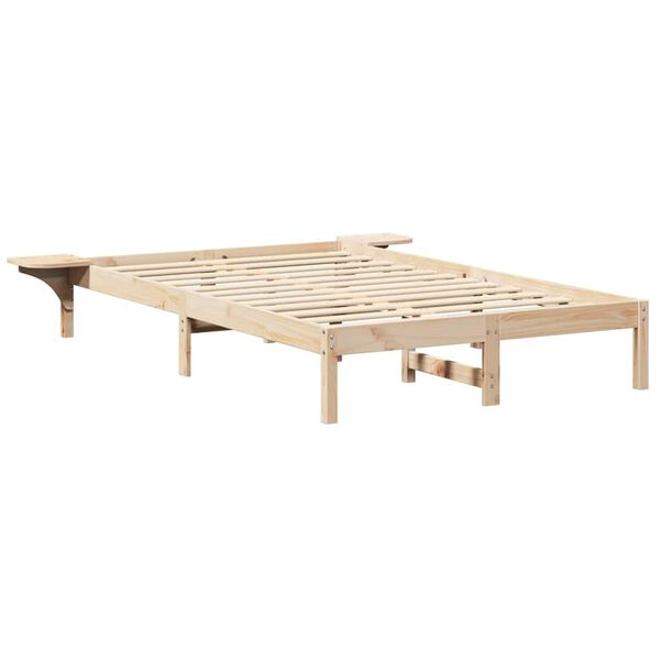 vidaXL Bedframe Naturel 140 x 190 cm Massief grenenhout