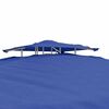 vidaXL Prieel met dubbel dak 3x3x2,68 m stof blauw