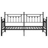 vidaXL Bedframe voor een daybed Zwart 90 x 190 cm Staal
