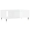 vidaXL Salontafel 90x50x36,5 cm bewerkt hout hoogglans wit