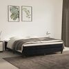 vidaXL Pocketveringmatras medium 160x220x20 cm fluweel zwart