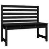 vidaXL Tuinbank 109 cm massief grenenhout zwart