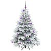 vidaXL Kunstkerstboom met 150 LED met standaard Wit 150 cm PE en PVC