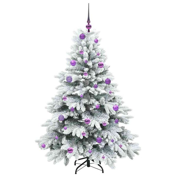 vidaXL Kunstkerstboom met 150 LED met standaard Wit 150 cm PE en PVC