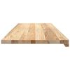 vidaXL Vensterbanken 2 st onbehandeld 110x40x2 cm massief eikenhout
