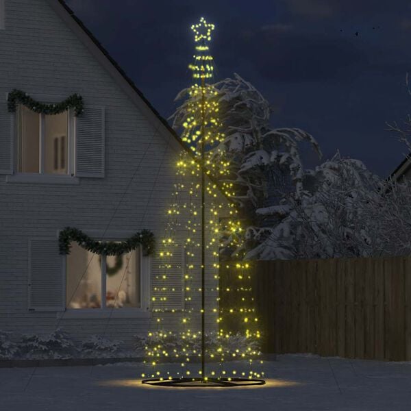 vidaXL LED-kerstboom 1534 LEDs warm wit 503 cm