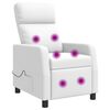 vidaXL Massage Recliner Wit Kunstleer