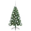 vidaXL Kunstmatig Voorverlicht Kerstboom met 150 LED Groen 120 cm PVC