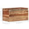 vidaXL Opbergkist 57x30x30 cm massief hout