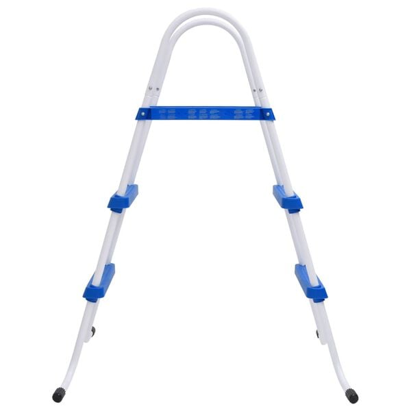 vidaXL Zwembadladder 84 cm blauw en wit