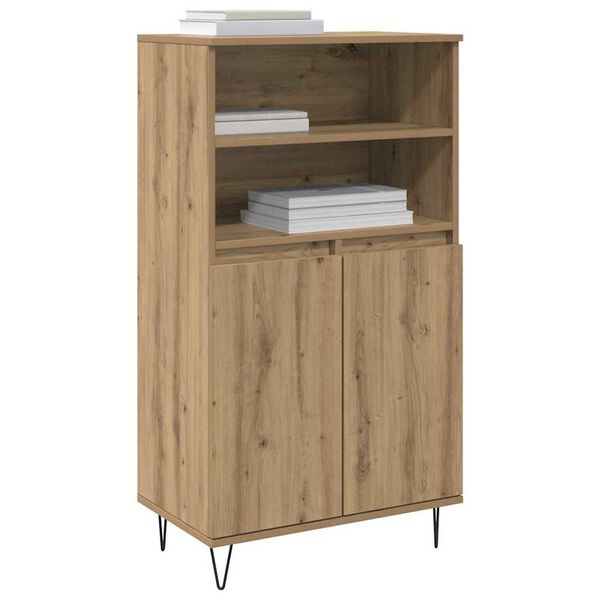 vidaXL Highboard Bruin 60 x 36 x 110 cm Bewerkt hout