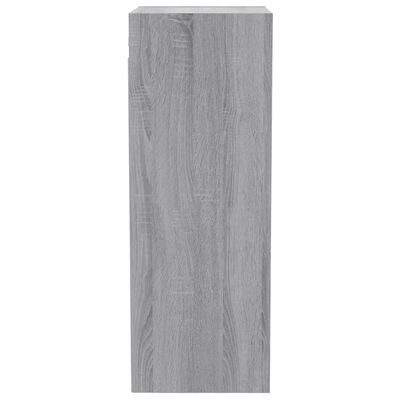vidaXL Wandkast 34,5x32,5x90 cm bewerkt hout grijs sonoma eikenkleurig