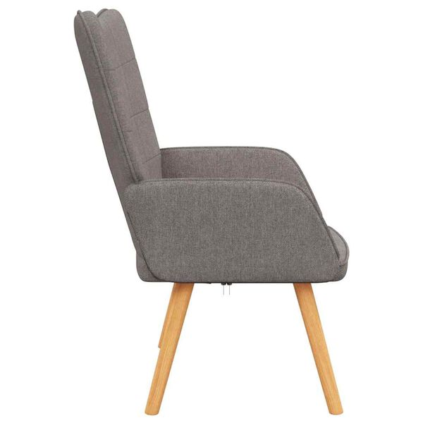 vidaXL Relaxstoel stof taupe