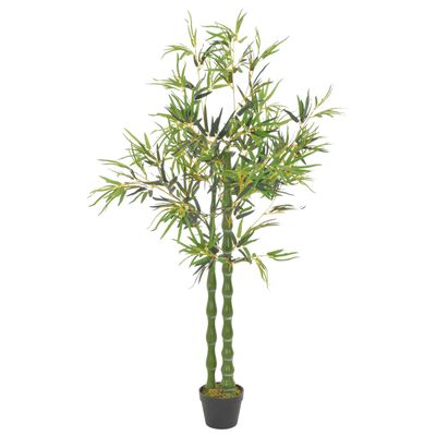 vidaXL Kunstplant met pot bamboe 160 cm groen