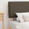 vidaXL Bedframe met Gevoerd Hoofdgedeelte Taupe 80 x 200 cm