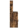 vidaXL Hoge kast Gerookt eiken 40 x 40,5 x 135 cm Bewerkt hout