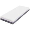 vidaXL Matras Wit en Grijs 80 x 200 cm Traagschuim