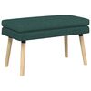 vidaXL Dubbel Laagige Bank Donkergroen 80 x 40 x 47 cm Stof
