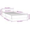 vidaXL Bedframe zonder matras 90x200 cm fluweel lichtgrijs
