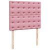 vidaXL Ottoman bed met matrassen 120x200cm fluweel roze