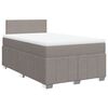 vidaXL Boxspring met matras stof taupe 120x200 cm