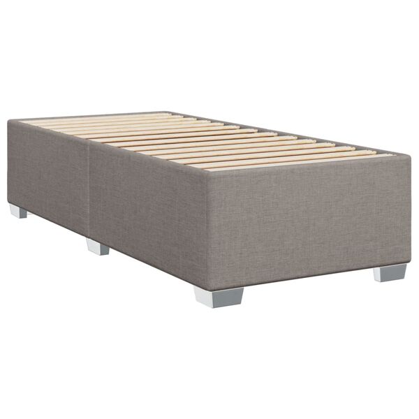 vidaXL Bedframe zonder matras 90x190 cm stof taupe