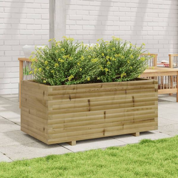 vidaXL Plantenbak 110x60x49,5 cm ge&iuml;mpregneerd grenenhout